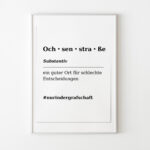 Poster - Wörterbuch Ochsenstraße